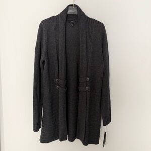 AB Studio Charcoal Knit Top